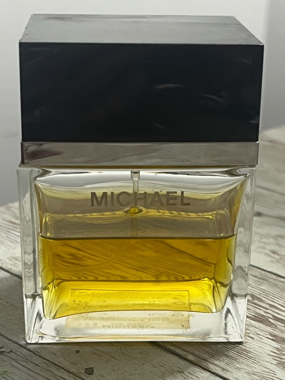 MICHAEL Michael Kors Men Grooming Cologne Bottle in Black and Gold